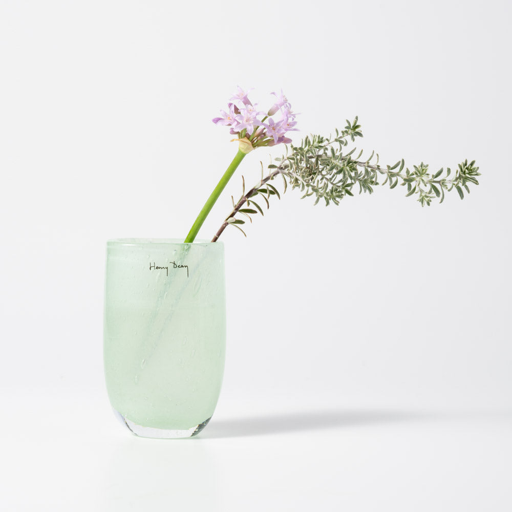 花瓶 深川製磁 (フカガワセイジ) 花瓶 ネイビー×ホワイト 牡丹